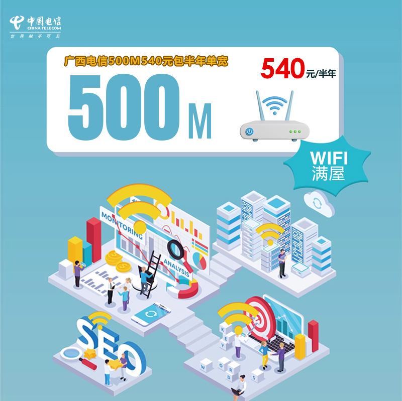 广西电信500M540元包半年单宽