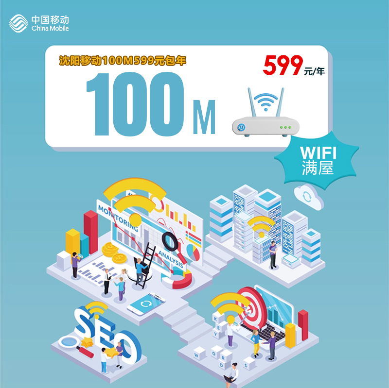 沈阳移动100M599元包年