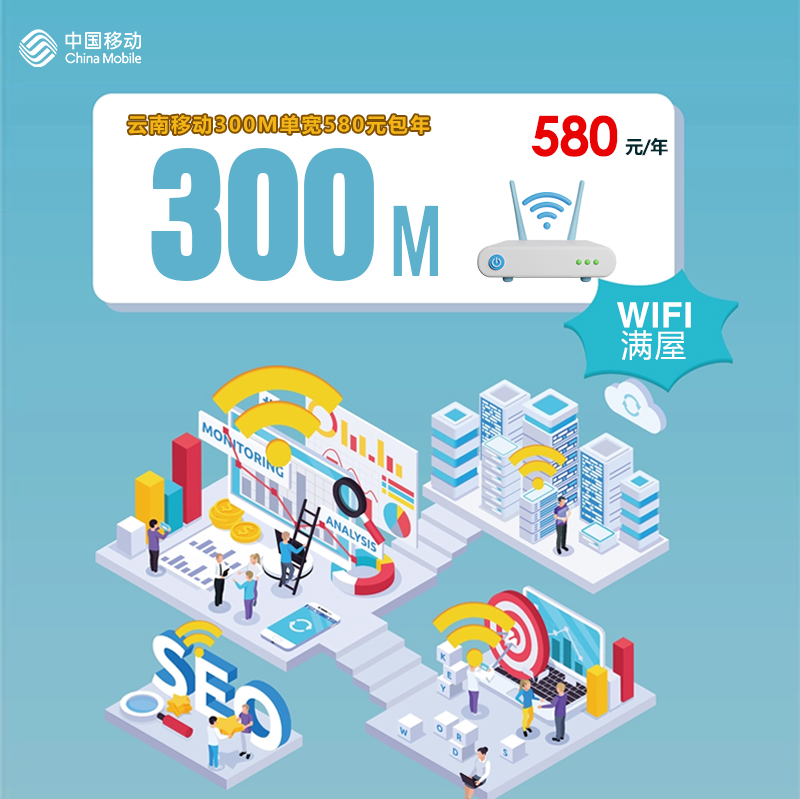 云南移动300M单宽580元包年